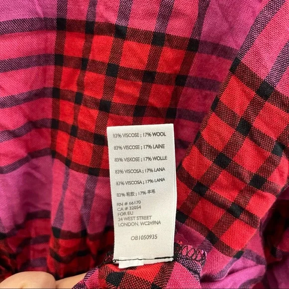 Free People Women's Pacific Dawn Drawstring Plaid Shirt - Picture 3 of 5